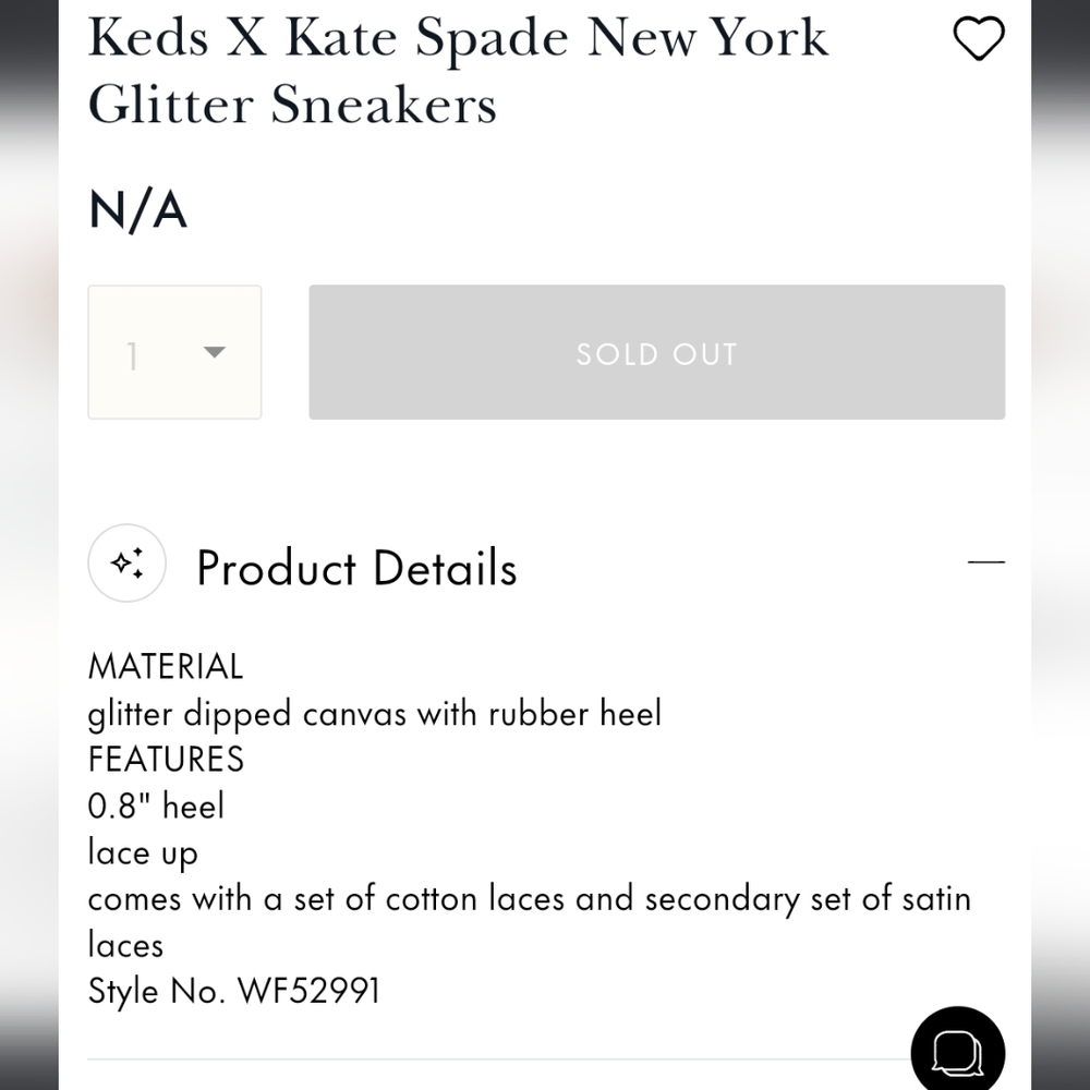 [US6.5] KEDS x KATE SPADE Rose Gold Glitter Sneakers BNIB - Picture 5 of 5